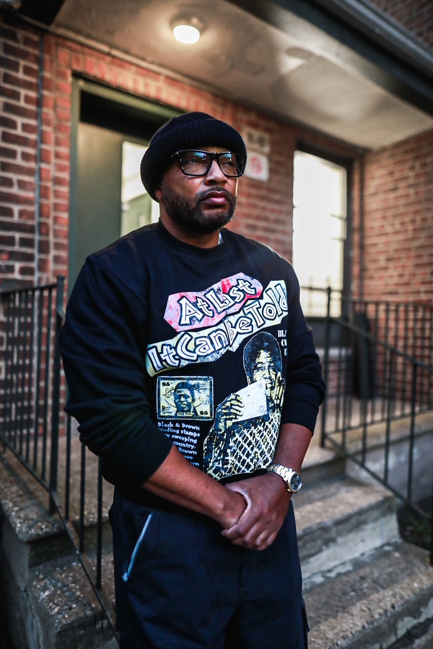 James Brown - Black & Brown Stamps Sweater