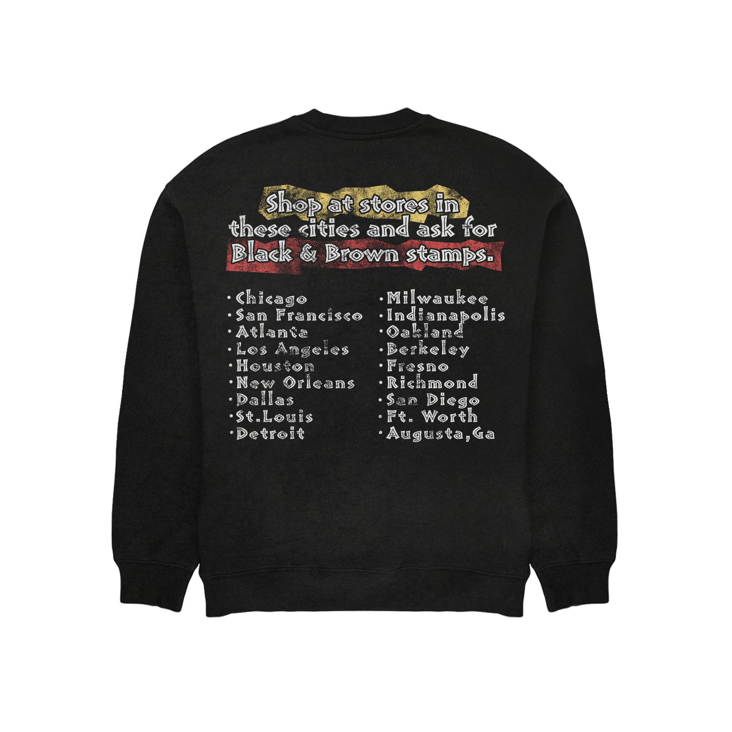James Brown - Black & Brown Stamps Sweater