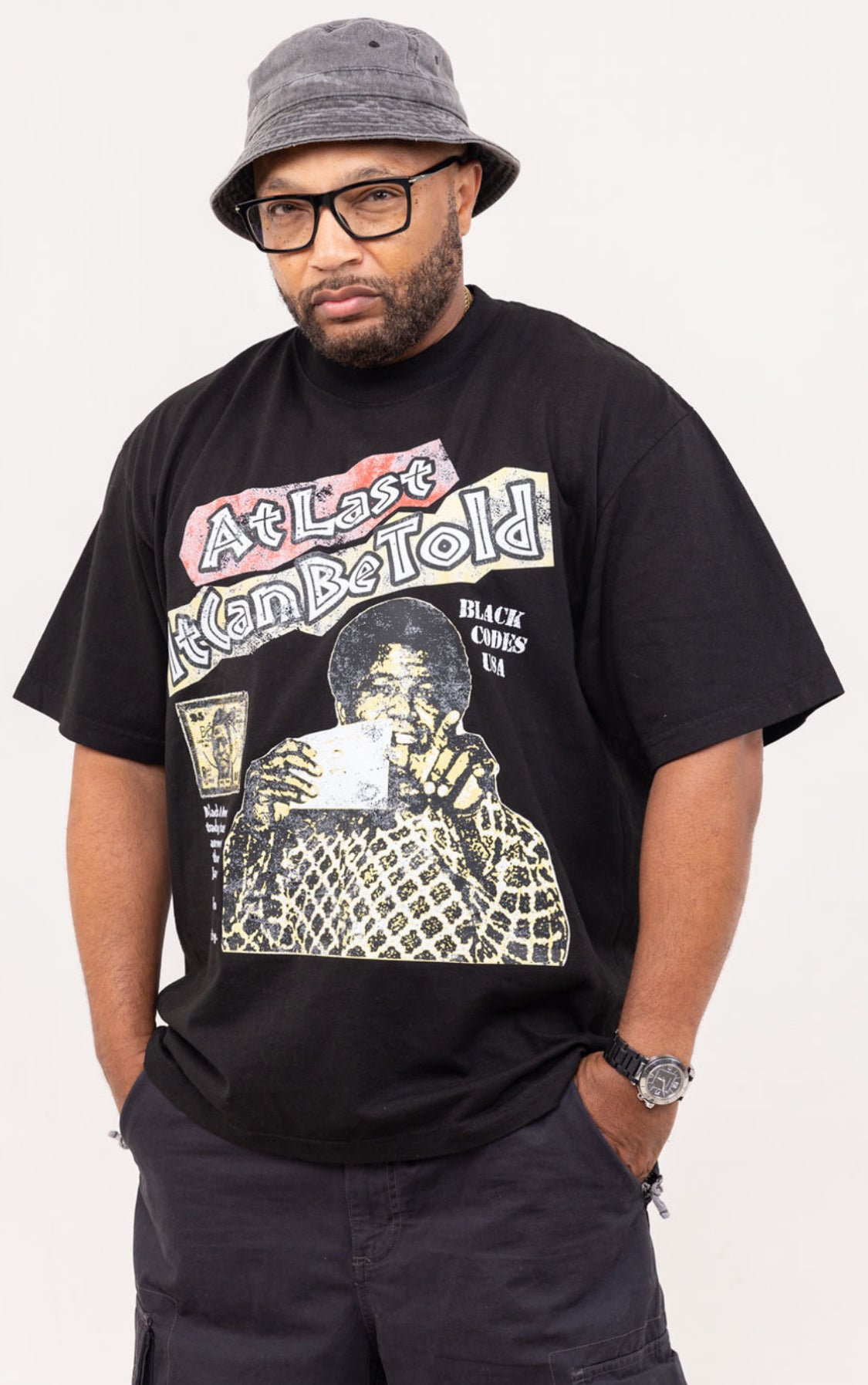 James Brown - Black & Brown Stamps Tee