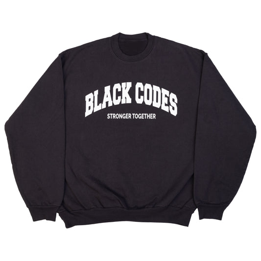 Black Codes Crew Neck (Black)