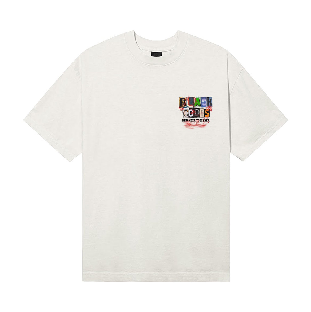 Black Codes USA Cream Tee