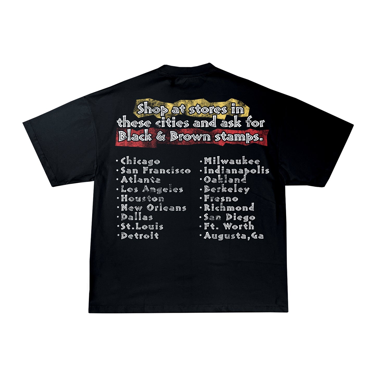 James Brown - Black & Brown Stamps Tee