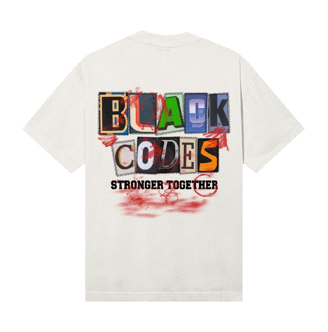 Black Codes USA Cream Tee